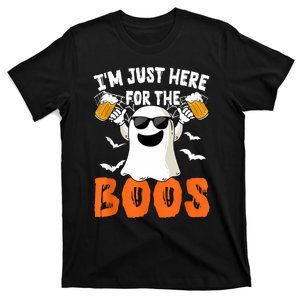 IM Just Here For The Boos Cute Ghost Halloween Costume T-Shirt