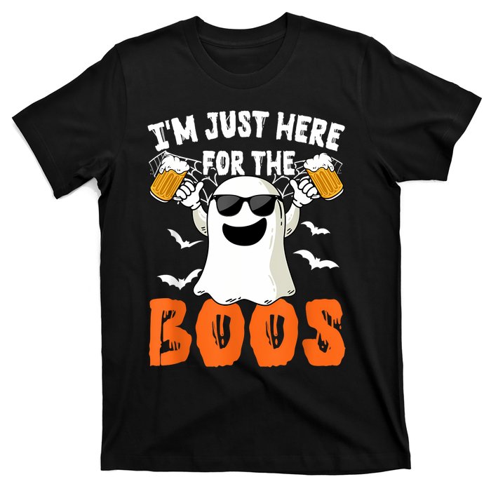 IM Just Here For The Boos Cute Ghost Halloween Costume T-Shirt