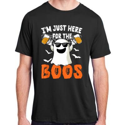 IM Just Here For The Boos Cute Ghost Halloween Costume Adult ChromaSoft Performance T-Shirt