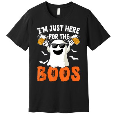 IM Just Here For The Boos Cute Ghost Halloween Costume Premium T-Shirt