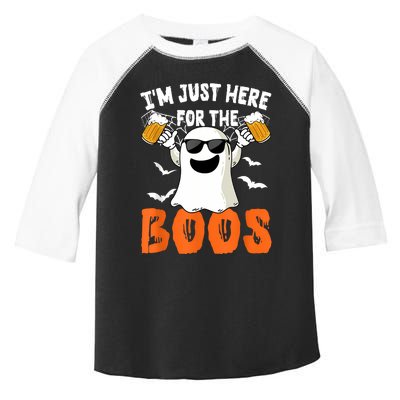 IM Just Here For The Boos Cute Ghost Halloween Costume Toddler Fine Jersey T-Shirt