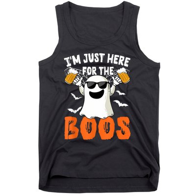 IM Just Here For The Boos Cute Ghost Halloween Costume Tank Top