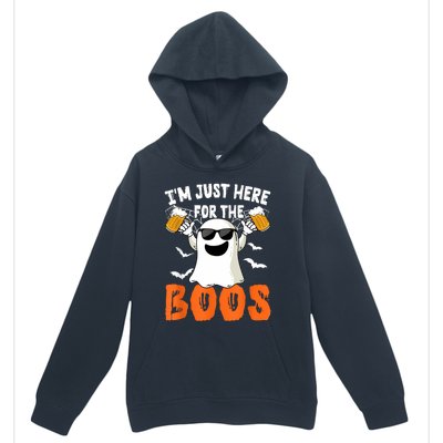 IM Just Here For The Boos Cute Ghost Halloween Costume Urban Pullover Hoodie