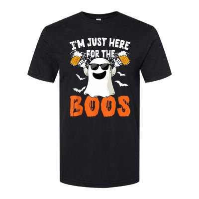 IM Just Here For The Boos Cute Ghost Halloween Costume Softstyle CVC T-Shirt