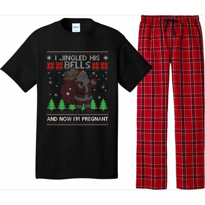 I Jingled His Bells And Now IM Pregnant Ugly Xmas Sweater Pajama Set