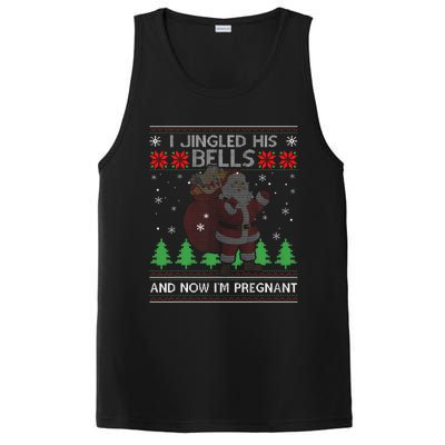 I Jingled His Bells And Now IM Pregnant Ugly Xmas Sweater PosiCharge Competitor Tank