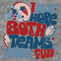 I Just Hope Both Teams Have Fun Hooded Wearable Blanket