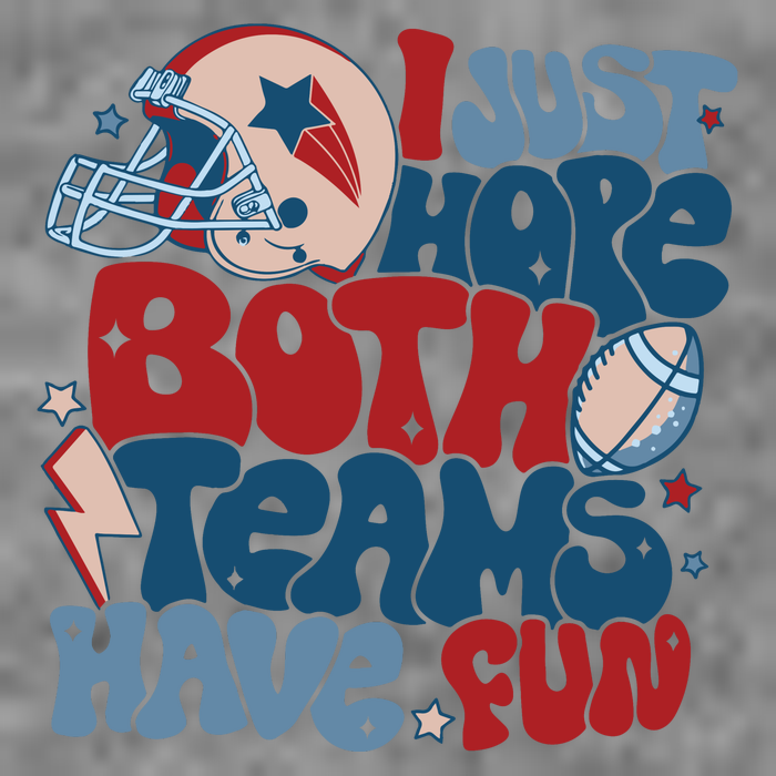 I Just Hope Both Teams Have Fun Hooded Wearable Blanket