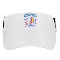 Im Just Here For The Wieners Funny 4th Of July Adult Drive Performance Visor