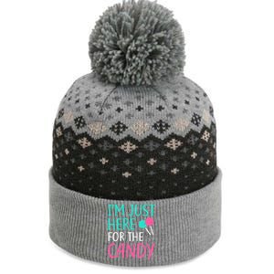 IM Just Here For The Candy Halloween The Baniff Cuffed Pom Beanie