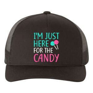 IM Just Here For The Candy Halloween Yupoong Adult 5-Panel Trucker Hat