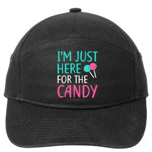 IM Just Here For The Candy Halloween 7-Panel Snapback Hat