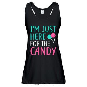 IM Just Here For The Candy Halloween Ladies Essential Flowy Tank