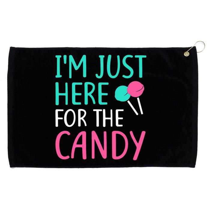 IM Just Here For The Candy Halloween Grommeted Golf Towel