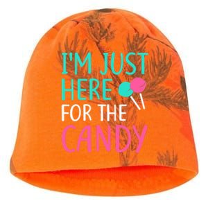 IM Just Here For The Candy Halloween Kati - Camo Knit Beanie