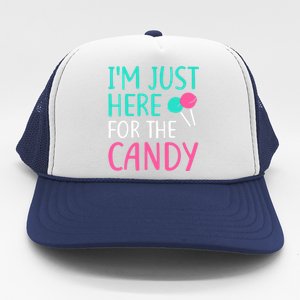 IM Just Here For The Candy Halloween Trucker Hat