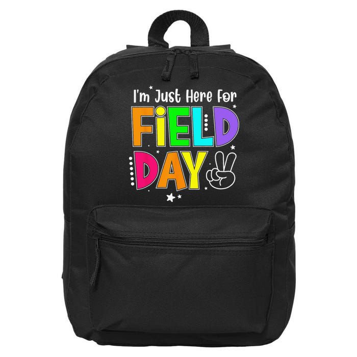 Im Just Here For Field Day Teacher 16 in Basic Backpack