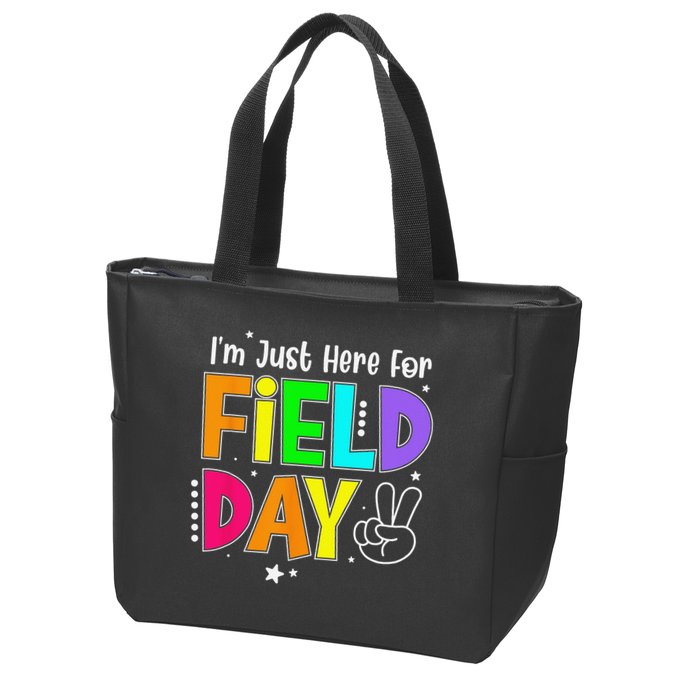 Im Just Here For Field Day Teacher Zip Tote Bag