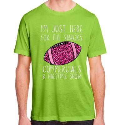 I'm Just Here For The Commercials, Snacks Football Adult ChromaSoft Performance T-Shirt