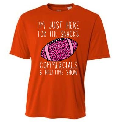 I'm Just Here For The Commercials, Snacks Football Cooling Performance Crew T-Shirt