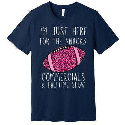 I'm Just Here For The Commercials, Snacks Football Premium T-Shirt