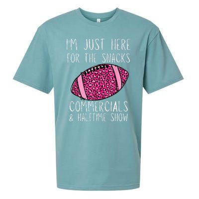 I'm Just Here For The Commercials, Snacks Football Sueded Cloud Jersey T-Shirt