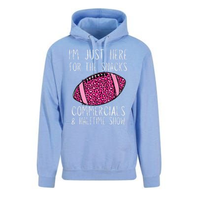 I'm Just Here For The Commercials, Snacks Football Unisex Surf Hoodie