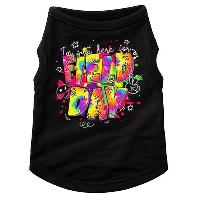 Im Just Here For Field Day Last Day School Leopard Tie Dye Doggie Tank
