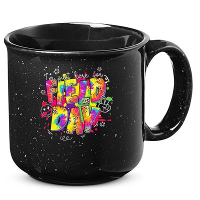 Im Just Here For Field Day Last Day School Leopard Tie Dye 15oz Campfire Ceramic Mug