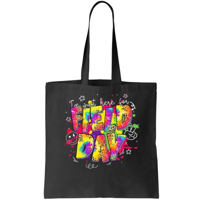 Im Just Here For Field Day Last Day School Leopard Tie Dye Bag