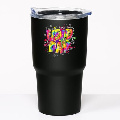 Im Just Here For Field Day Last Day School Leopard Tie Dye Tumbler