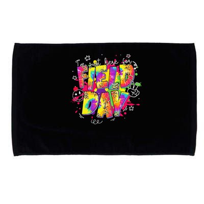 Im Just Here For Field Day Last Day School Leopard Tie Dye Microfiber Hand Towel