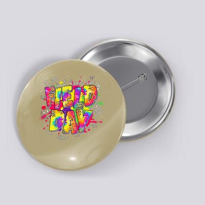 Im Just Here For Field Day Last Day School Leopard Tie Dye Button
