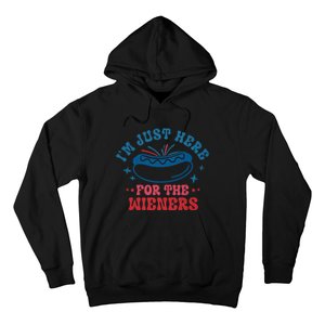 I'm Just Here For The Wieners 4th Of July Hoodie