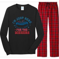 I'm Just Here For The Wieners 4th Of July Long Sleeve Pajama Set