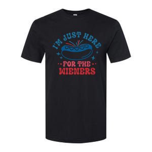 I'm Just Here For The Wieners 4th Of July Softstyle CVC T-Shirt