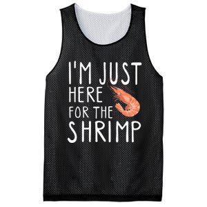 I'm Just Here For The Shrimp Crawfish Crab Seafood Lover Mesh Reversible Basketball Jersey Tank