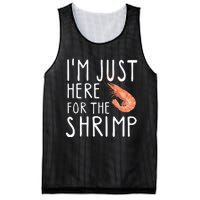 I'm Just Here For The Shrimp Crawfish Crab Seafood Lover Mesh Reversible Basketball Jersey Tank