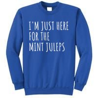 Im Just Here For The Mint Juleps Derby Horse Racing Gift Sweatshirt