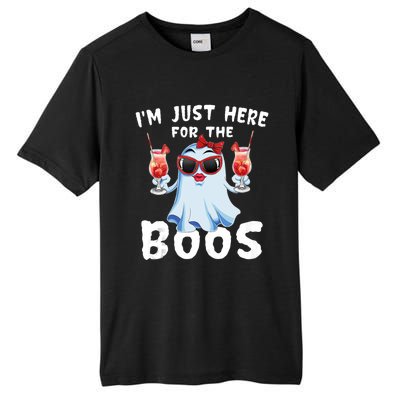 IM Just Here For The Boos Funny Halloween Gift Women Ghost Tall Fusion ChromaSoft Performance T-Shirt