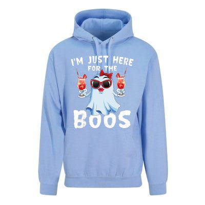 IM Just Here For The Boos Funny Halloween Gift Women Ghost Unisex Surf Hoodie