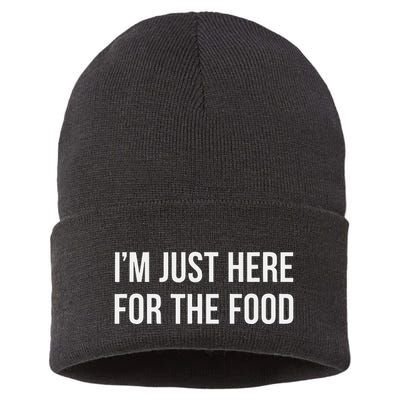 IM Just Here For The Food Sustainable Knit Beanie