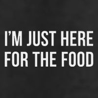 IM Just Here For The Food 25L Jumbo Tote