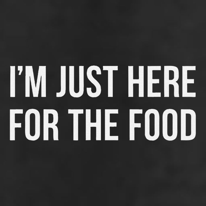 IM Just Here For The Food 25L Jumbo Tote