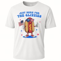 I'm Just Here For The Glizzies Funny Fourth Of July Wiener Cooling Performance Crew T-Shirt
