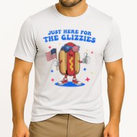 I'm Just Here For The Glizzies Funny Fourth Of July Wiener Cooling Performance Crew T-Shirt