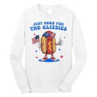 I'm Just Here For The Glizzies Funny Fourth Of July Wiener Long Sleeve Shirt