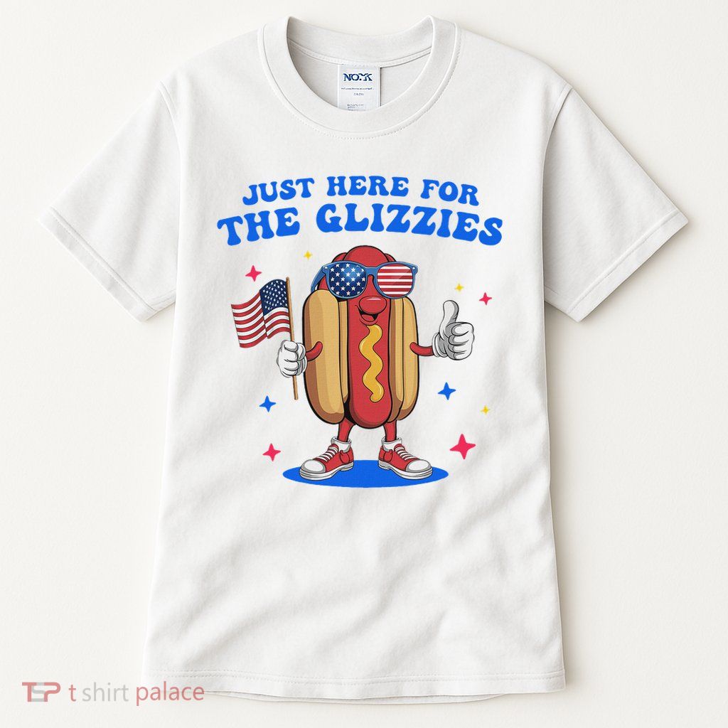 I'm Just Here For The Glizzies Funny Fourth Of July Wiener Tall T-Shirt