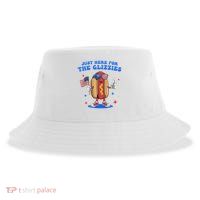 I'm Just Here For The Glizzies Funny Fourth Of July Wiener Sustainable Bucket Hat