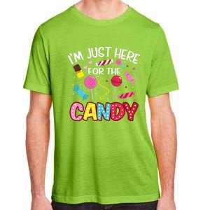 I'm Just Here For The Candy Halloween Cute Lollipop Sweets Adult ChromaSoft Performance T-Shirt